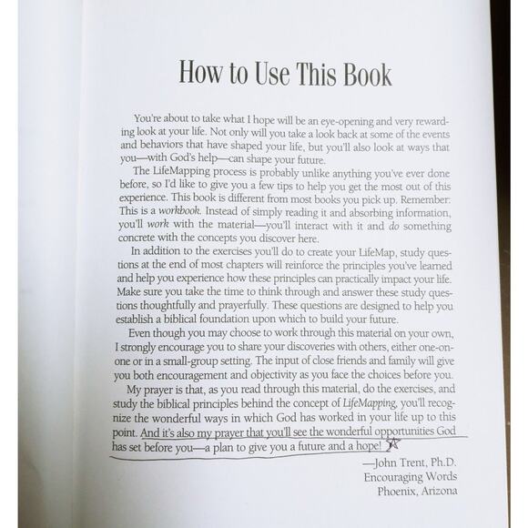 Life Mapping Workbook Overcoming Past Present Future Self Help Guide John Trent - Picture 3 of 10